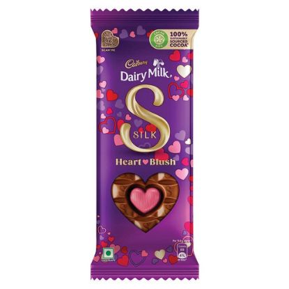 Picture of Cadbury Dairy Milk Silk Heart & Blush Chocolate 150gm 