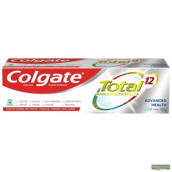 Picture of Colgate Total Whole Mouth HealtH Antibacterial Toothpaste 120gm 