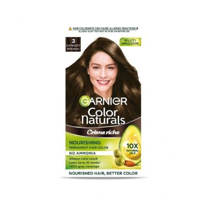 Picture of Garnier Color Naturals Darkest Brown (3)  70ml 60gm