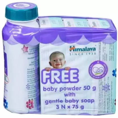 Picture of Himalaya Gentle Baby Soap 3X75gm ( with free Baby Powder)