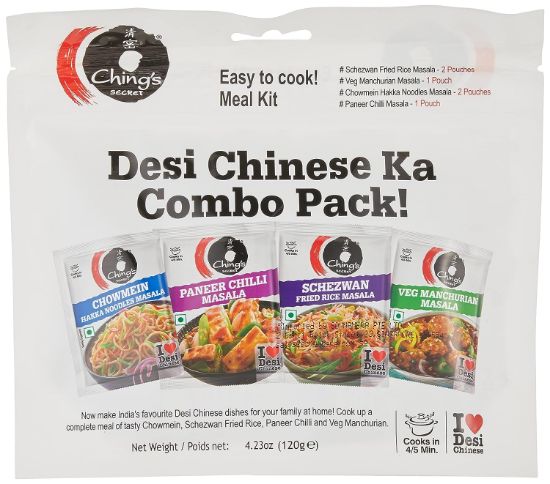 Picture of Ching's Secret Desi Chinese Masala Combo Pack 120gm