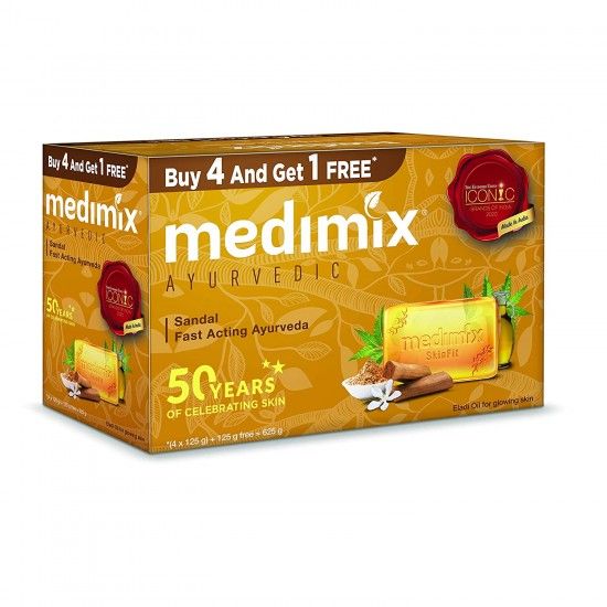 Picture of Medimix Ayurvedic Sandal Soap 125gm (Buy 4 Get 1 Free)