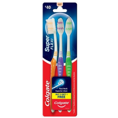 Picture of Colgate Super Flexi Soft Toothbrush 3Pc
