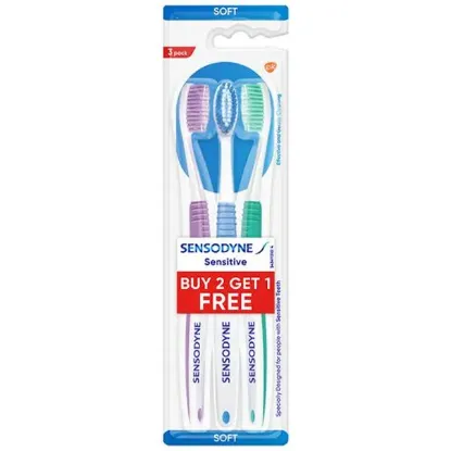 Picture of Sensodyne Sensitive Soft Toothbrush 3Pcs