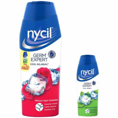 Picture of Nycil Prickly Heat Powder - Cool Gulabjal 150gm (Nycil Cool Herbal 50gm Free)