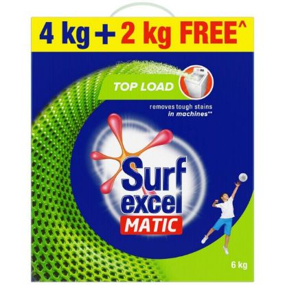 Picture of Surf Excel Matic Top Load Detergent Powder 4kg ( 2kg free)