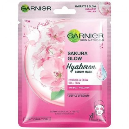 Picture of Garnier Sakura Glow Hyaluron Serum Mask 28gm
