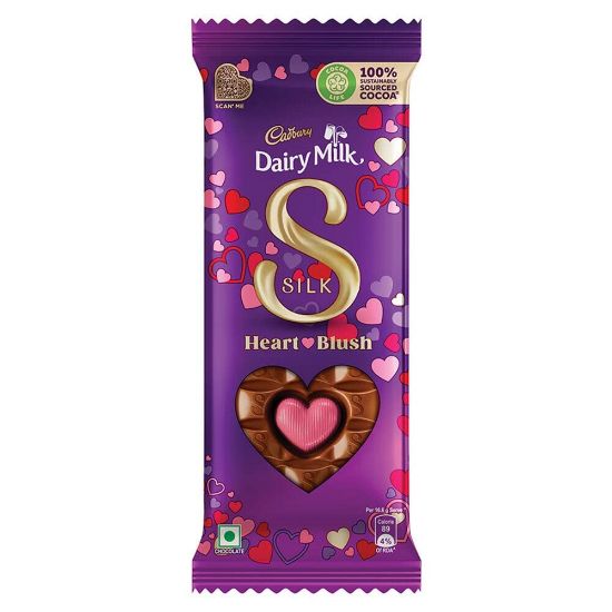 Picture of Cadbury Dairy Milk Silk Heart & Blush Chocolate 150gm 