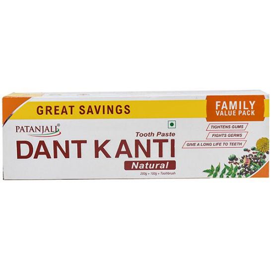 Picture of Patanjali Dant Kanti natural toothpaste 300 gm