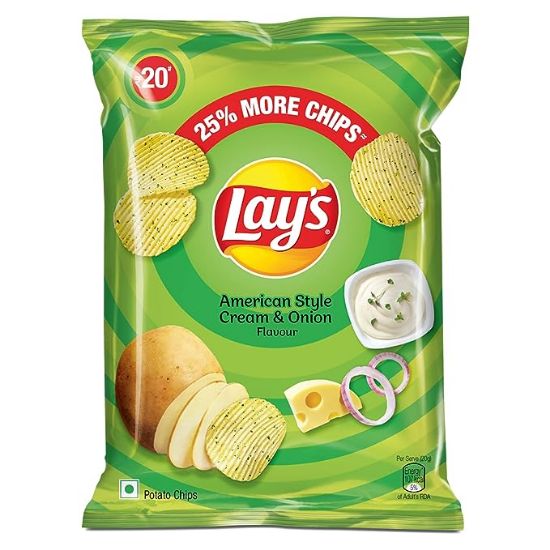 Picture of Lay's Cream & Onion Waffer 50Gm