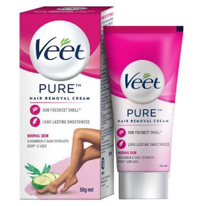 Picture of Veet Pure Hair Removal Cream Normal Skin - 50 gm