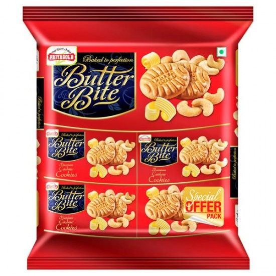 Picture of Priyagold Butter Bite Cashew Cookies 520gm