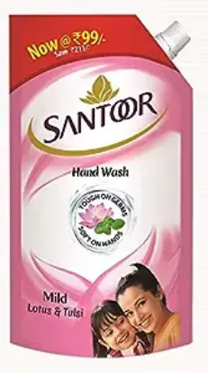 Picture of Santoor Mild Lotus & Tulsi Handwash 750ml