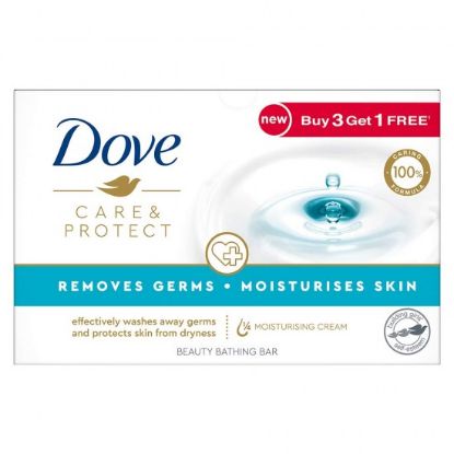 Picture of Dove Care & Protect Beauty Bathing Bar 100gm (Buy 3 Get 1 Free)
