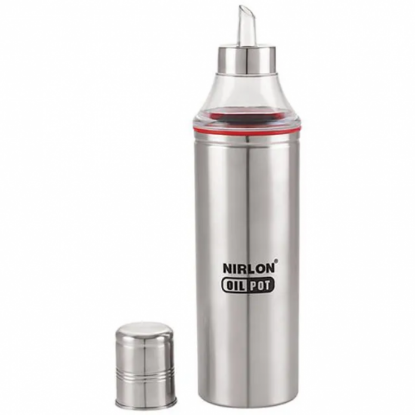 Picture of Nelcon Stainless Steel Oil Dispenser Pourer Bottle 1L
