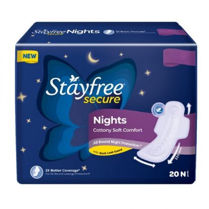 Picture of Stayfree Secure Nights Sanitary Napkin 20Nos