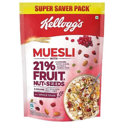 Picture of Kellogg's Muesli With 21% Fruit, Nut & Seeds 750gm