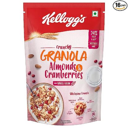 Picture of Kellogg's Almonds & Cranberries Crunchy Granola 460gm