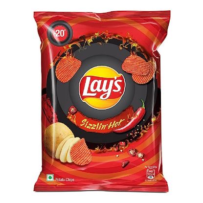 Picture of Lay's Sizzlin Hot - Potato Chips 50gm