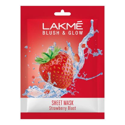 Picture of Lakme Blush & Glow Strawberry Sheet Mask, 25ml