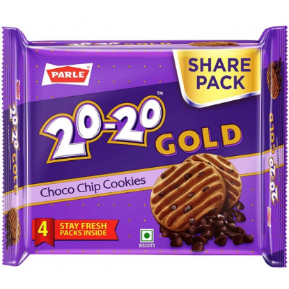 Picture of Parle 20-20 Gold Choco Chip Cookies 400gm