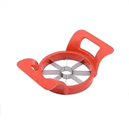 Picture of Apple Cutter Slicer with 8 Stainless Steel Blades and Plastic Red Handle