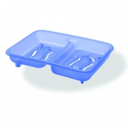 Picture of Zadoli Plastic Blue Two In One Soap Dish