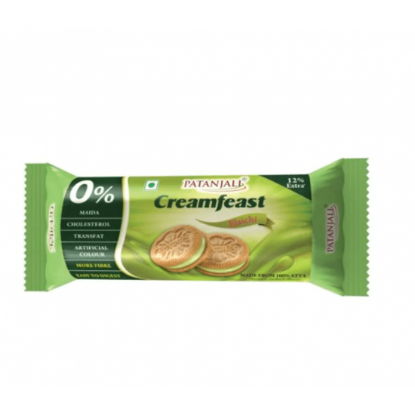 Picture of Patanjali Creamfeast Elaichi Biscuit 60g