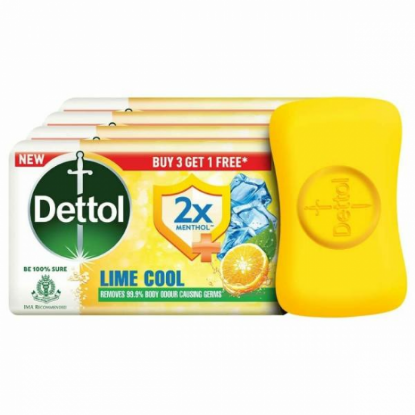 Picture of Dettol Soap - Lime Cool 75gm (Buy 3 Get 1 Free)