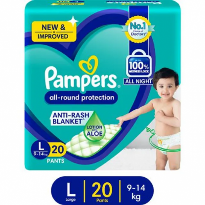 Picture of Pampers All Round Protection Pants (L) 20 count ( 9-14kg )