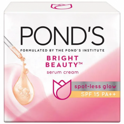 Picture of Pond's Bright Beauty Spot-less Glow SPF 15 PA+ + Serum Cream 50gm