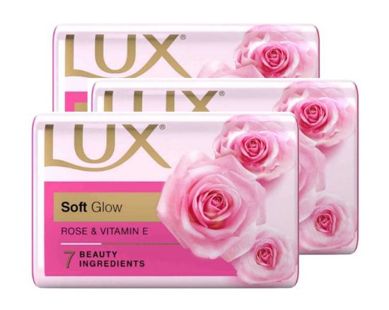 Picture of Lux Soft Glow Rose & Vitamin E Soap 3*100gm