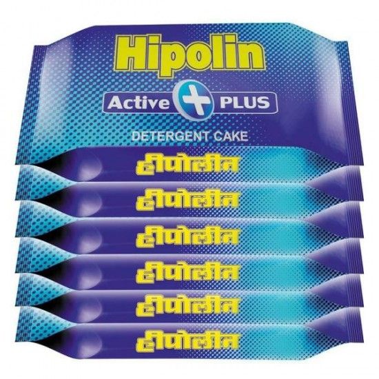 Picture of Hipolin  Active Plus Detergent Cake 125 gm ( pack of 6 )