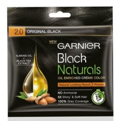 Picture of Garnier Black Natural Deep Black Colour (1.0) 20ml+20gm