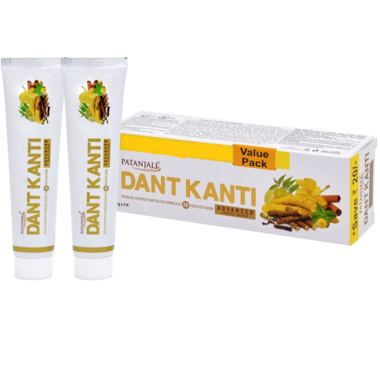 Picture of Patanjali Dant Kanti Advanced Dental Cream 100gm (Pack of 2)