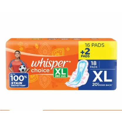 Picture of Whisper Choice Sanitary - Provides Up To 100% Stain Protection (XL)18 pads