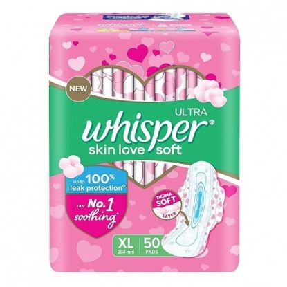 Picture of Whisper Ultra Skinlove Soft Sanitary Pads (XL) 50 Pads