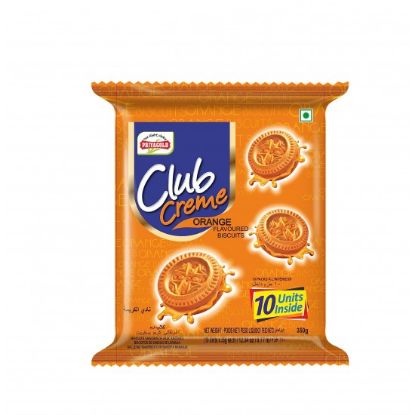 Picture of Priyagold Club Creme Orange Biscuits 350Gm