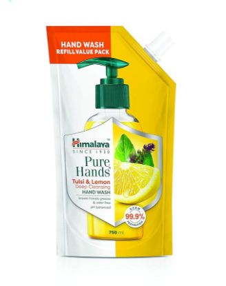 Picture of Himalaya Pure Hands Tulsi & Lemon Deep Cleaning Hand Wash Refill 750 ml