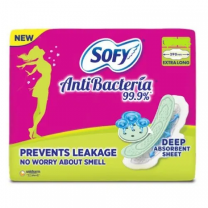 Picture of Sofy Anti Bacteria Sanitary Napkin with Wings (XL) 7 pads
