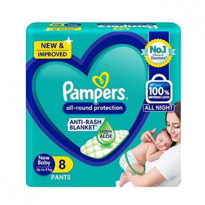 Picture of Pampers All Round Protection Pants (NB) 8 count ( 5kg )