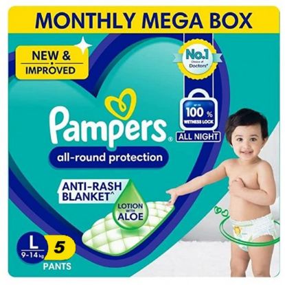 Picture of Pampers All Round Protection L 9-14kg,  5Pants