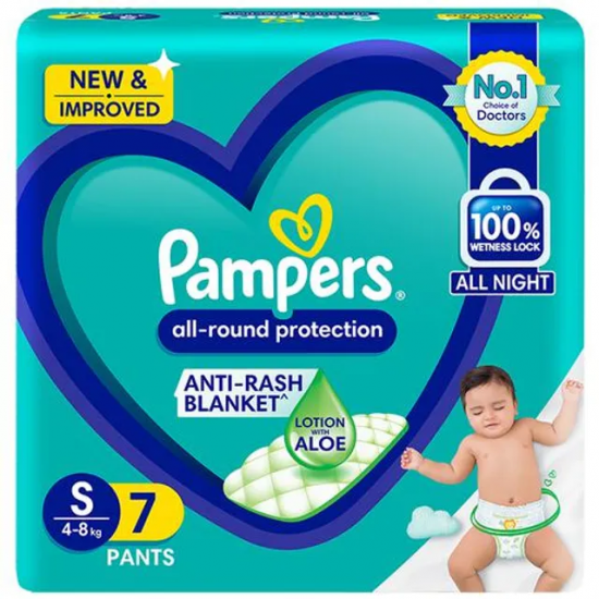 Picture of Pampers All Round Protection Pants (S) 7 count ( 4 - 8kg )