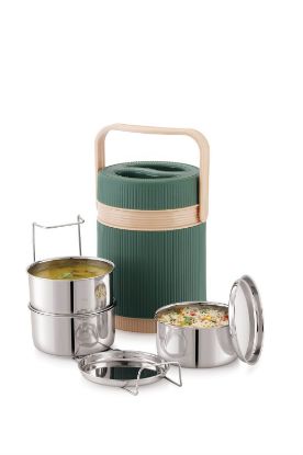 Picture of Liza Hot Star 3 Insulated Stainless Steel Tiffin Box 1pc