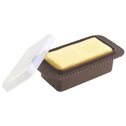 Picture of Joyo Knit Butter Box - Plastic, High Quality, Sturdy, Brown, 500 Ml