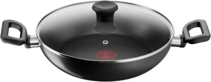 Picture of Tefal Delicia Powerglide Non-Stick 28 cm Kadhai with Lid 2.1ltr (Black)