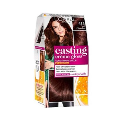 Picture of L'Oreal Paris Casting Creme Gloss Hair Color - 415 Iced Chocolate (87.5g + 72ml)
