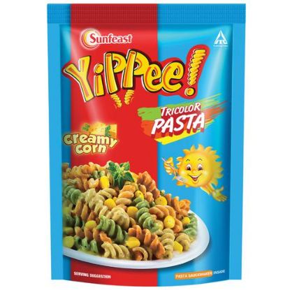 Picture of Sunfeast Yippee Tricolor Instant Pasta Creamy Corn 65gm