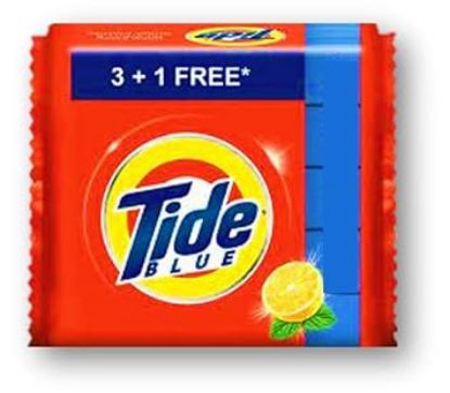 Picture of Tide Blue Detergent Bar 100gm Combo (3+1 FREE)