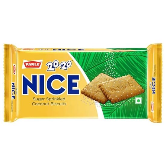 Picture of Parle 20-20 Nice Sugar Sprinkled Coconut Biscuits 300gm